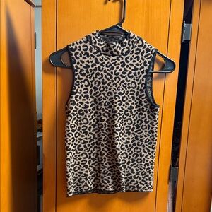 Marled Black and Tan Leopard Tank Top
